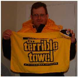 Tim in Steelers Coat