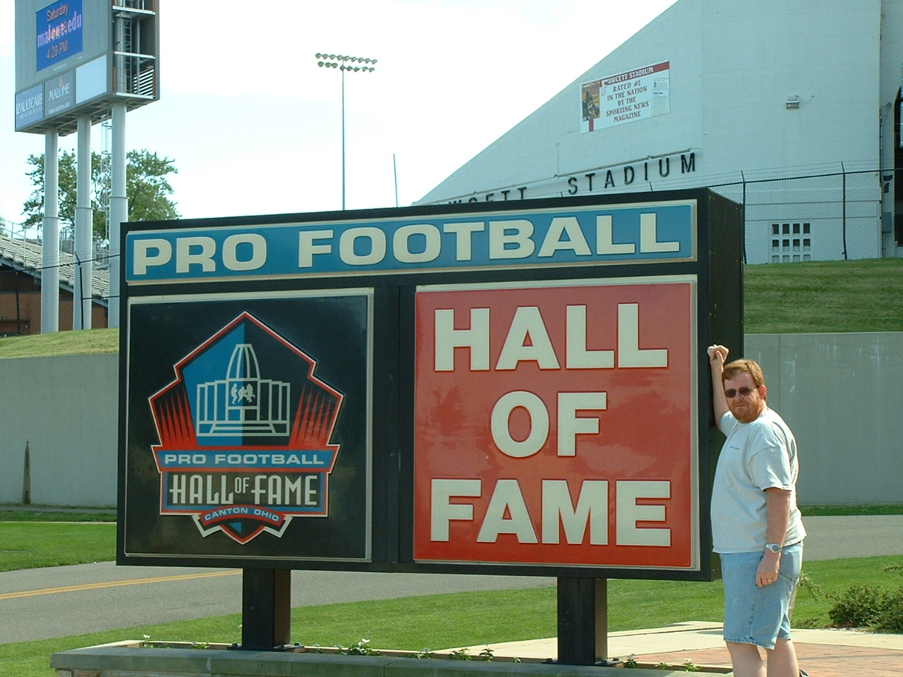 Tim at NFL Hall of Fame